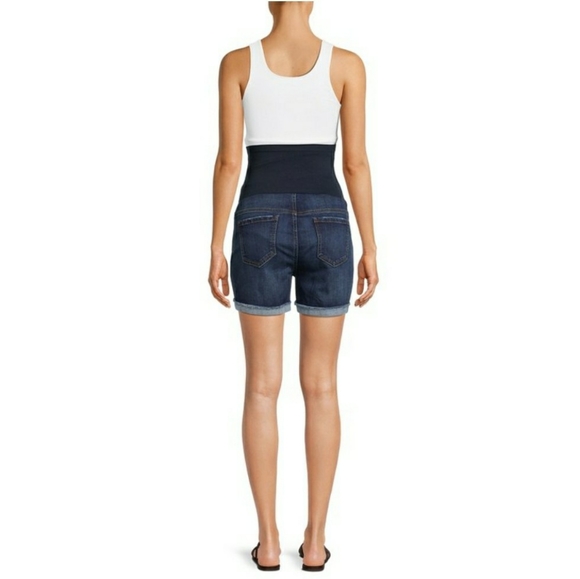 Size Medium New Maternity Striped Shirt & Shorts - Picture 3 of 6